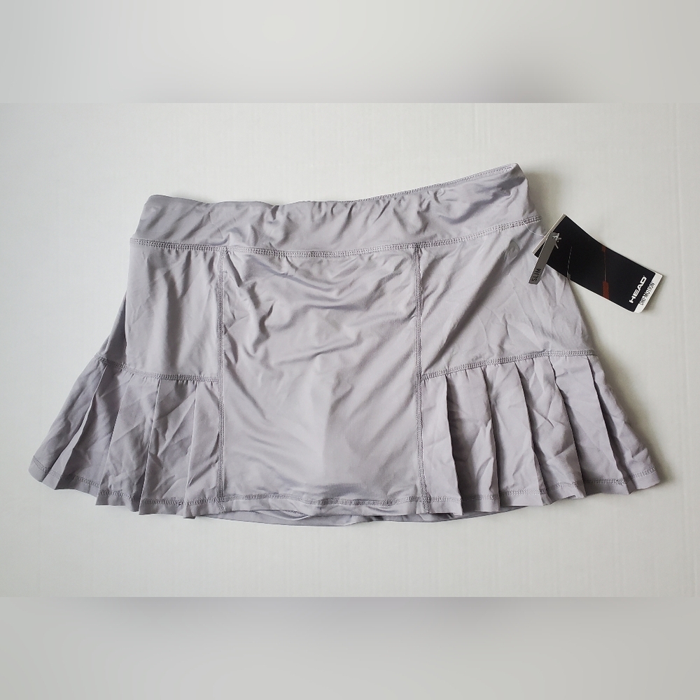 Head Women's Light Gray Pleated Skort XL